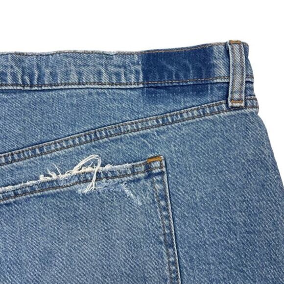 NWT ABERCROMBIE & FITCH High Rise Mom Denim Short 22 Cut Off - Picture 8 of 8